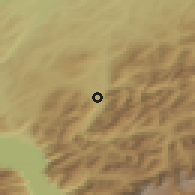 Shaded relief of the 51 km around Gruyères, drawn from the GMTED2010 grid