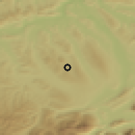 Shaded relief of the 51 km around Gunzwil, drawn from the GMTED2010 grid