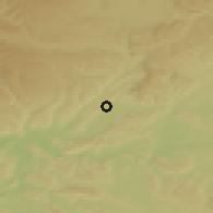 Shaded relief of the 50 km around Hallau, drawn from the GMTED2010 grid