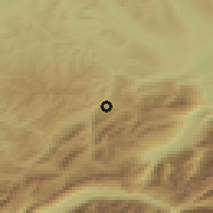 Shaded relief of the 51 km around Hasle, drawn from the GMTED2010 grid