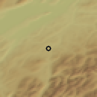 Shaded relief of the 51 km around Hauterive, drawn from the GMTED2010 grid