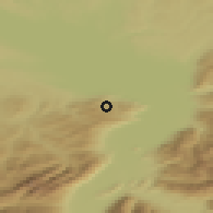 Shaded relief of the 51 km around Heiden, drawn from the GMTED2010 grid