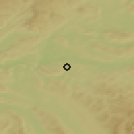 Shaded relief of the 51 km around Henggart, drawn from the GMTED2010 grid
