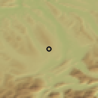 Shaded relief of the 51 km around Hohenrain, drawn from the GMTED2010 grid