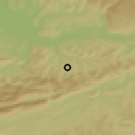 Shaded relief of the 51 km around Hölstein, drawn from the GMTED2010 grid