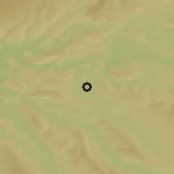 Shaded relief of the 51 km around Höri, drawn from the GMTED2010 grid