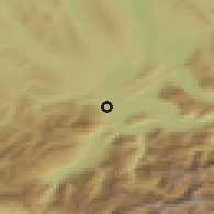 Shaded relief of the 51 km around Horw, drawn from the GMTED2010 grid