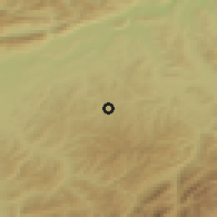 Shaded relief of the 51 km around Huttwil, drawn from the GMTED2010 grid