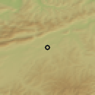 Shaded relief of the 51 km around Aarwangen, drawn from the GMTED2010 grid