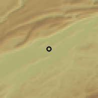 Shaded relief of the 51 km around Ins, drawn from the GMTED2010 grid