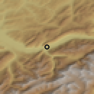 Shaded relief of the 51 km around Interlaken, drawn from the GMTED2010 grid
