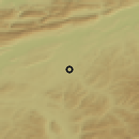 Shaded relief of the 51 km around Kirchberg, drawn from the GMTED2010 grid