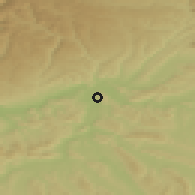 Shaded relief of the 51 km around Klingnau, drawn from the GMTED2010 grid