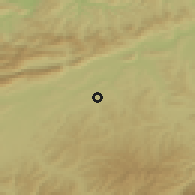 Shaded relief of the 51 km around Langenthal, drawn from the GMTED2010 grid