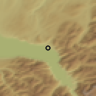 Shaded relief of the 51 km around La Tour-de-Peilz, drawn from the GMTED2010 grid