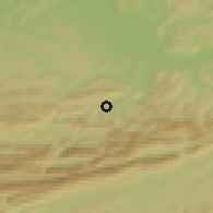 Shaded relief of the 51 km around Laufen, drawn from the GMTED2010 grid