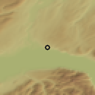 Shaded relief of the 51 km around Lausanne, drawn from the GMTED2010 grid