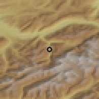Shaded relief of the 51 km around Lauterbrunnen, drawn from the GMTED2010 grid