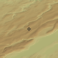 Shaded relief of the 51 km around Le Locle, drawn from the GMTED2010 grid