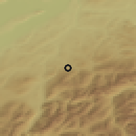 Shaded relief of the 51 km around Le Mouret, drawn from the GMTED2010 grid