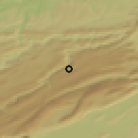 Shaded relief of the 51 km around Le Noirmont, drawn from the GMTED2010 grid