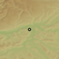 Shaded relief of the 51 km around Leuggern, drawn from the GMTED2010 grid