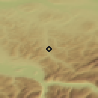 Shaded relief of the 51 km around Lichtensteig, drawn from the GMTED2010 grid