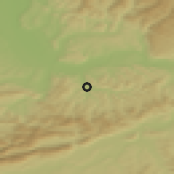 Shaded relief of the 51 km around Liestal, drawn from the GMTED2010 grid