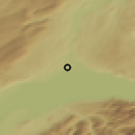 Shaded relief of the 51 km around Lonay, drawn from the GMTED2010 grid