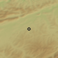 Shaded relief of the 51 km around Lotzwil, drawn from the GMTED2010 grid