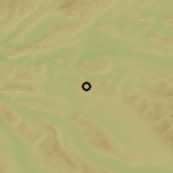 Shaded relief of the 51 km around Lufingen, drawn from the GMTED2010 grid
