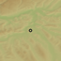 Shaded relief of the 51 km around Lupfig, drawn from the GMTED2010 grid