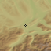 Shaded relief of the 51 km around Luzern, drawn from the GMTED2010 grid