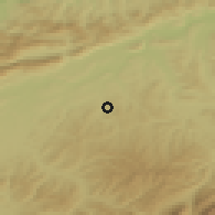 Shaded relief of the 51 km around Madiswil, drawn from the GMTED2010 grid