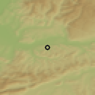 Shaded relief of the 51 km around Magden, drawn from the GMTED2010 grid