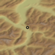 Shaded relief of the 51 km around Maienfeld, drawn from the GMTED2010 grid