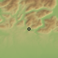 Shaded relief of the 51 km around Balerna, drawn from the GMTED2010 grid