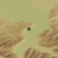 Shaded relief of the 51 km around Marbach, drawn from the GMTED2010 grid