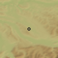 Shaded relief of the 51 km around Maur, drawn from the GMTED2010 grid