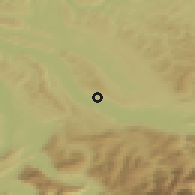Shaded relief of the 51 km around Meilen, drawn from the GMTED2010 grid