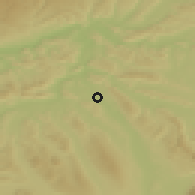Shaded relief of the 51 km around Mellingen, drawn from the GMTED2010 grid