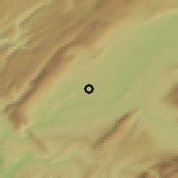 Shaded relief of the 51 km around Meyrin, drawn from the GMTED2010 grid