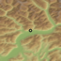 Shaded relief of the 51 km around Minusio, drawn from the GMTED2010 grid
