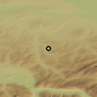 Shaded relief of the 51 km around Mogelsberg, drawn from the GMTED2010 grid