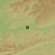 Shaded relief of the 51 km around Möhlin, drawn from the GMTED2010 grid