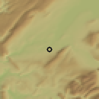 Shaded relief of the 51 km around Bardonnex, drawn from the GMTED2010 grid