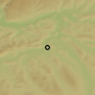 Shaded relief of the 51 km around Möriken-Wildegg, drawn from the GMTED2010 grid