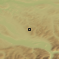 Shaded relief of the 51 km around Bäretswil, drawn from the GMTED2010 grid