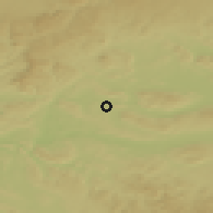 Shaded relief of the 51 km around Basadingen-Schlattingen, drawn from the GMTED2010 grid