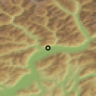 Shaded relief of the 51 km around Muralto, drawn from the GMTED2010 grid